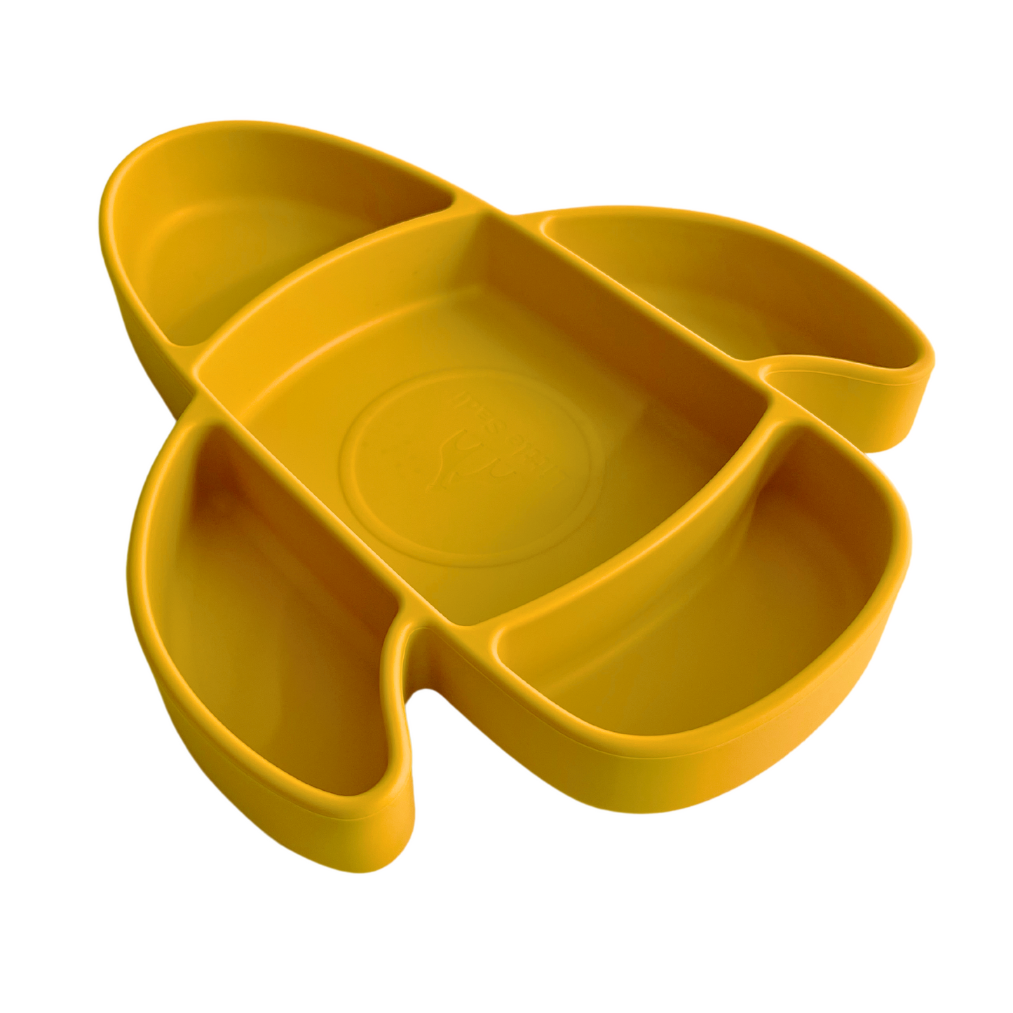 Little Sadi Silicone Airplane Toddler Plate, BPA-Free, Baby Plate, Divided Kids Dish for Easy Mealtime