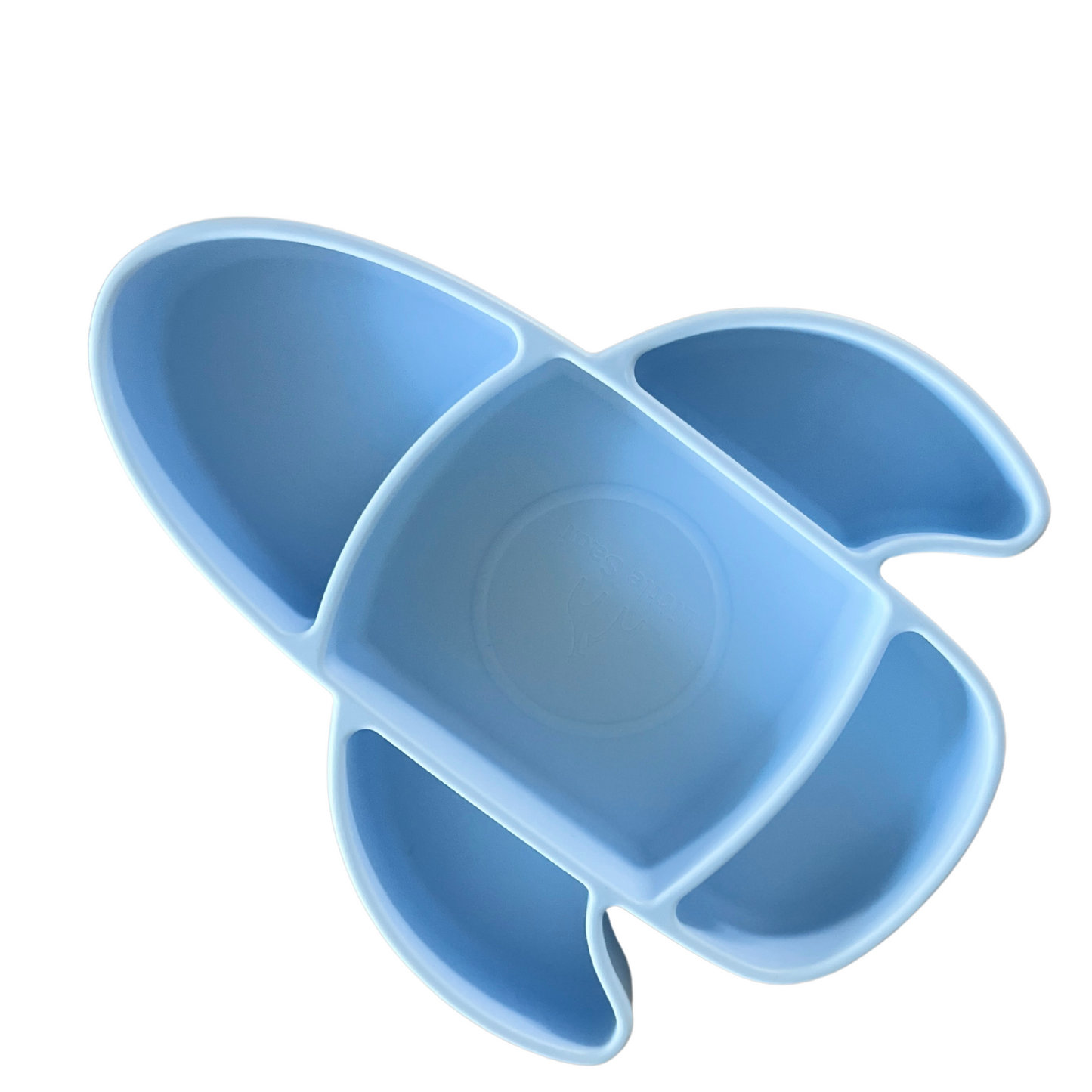 Little Sadi Silicone Airplane Toddler Plate, BPA-Free, Baby Plate, Divided Kids Dish for Easy Mealtime