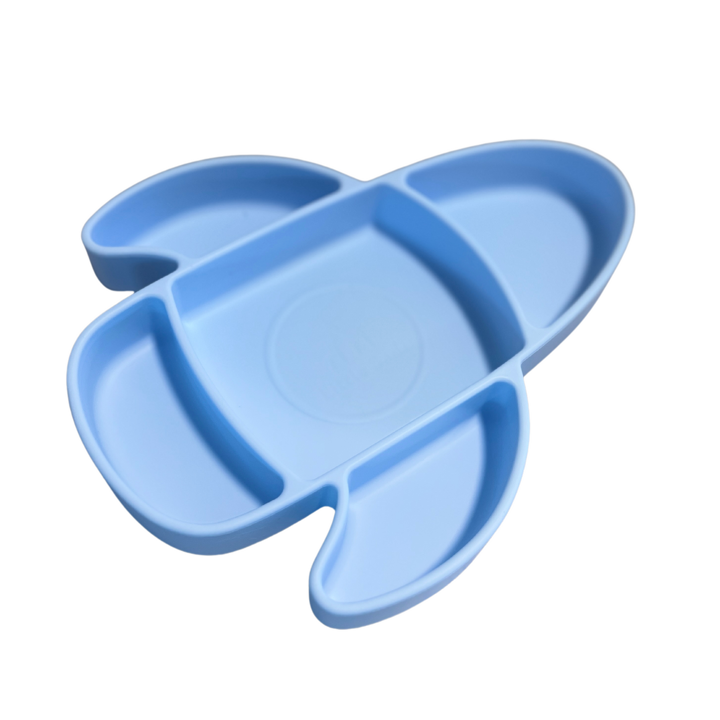 Little Sadi Silicone Airplane Toddler Plate, BPA-Free, Baby Plate, Divided Kids Dish for Easy Mealtime
